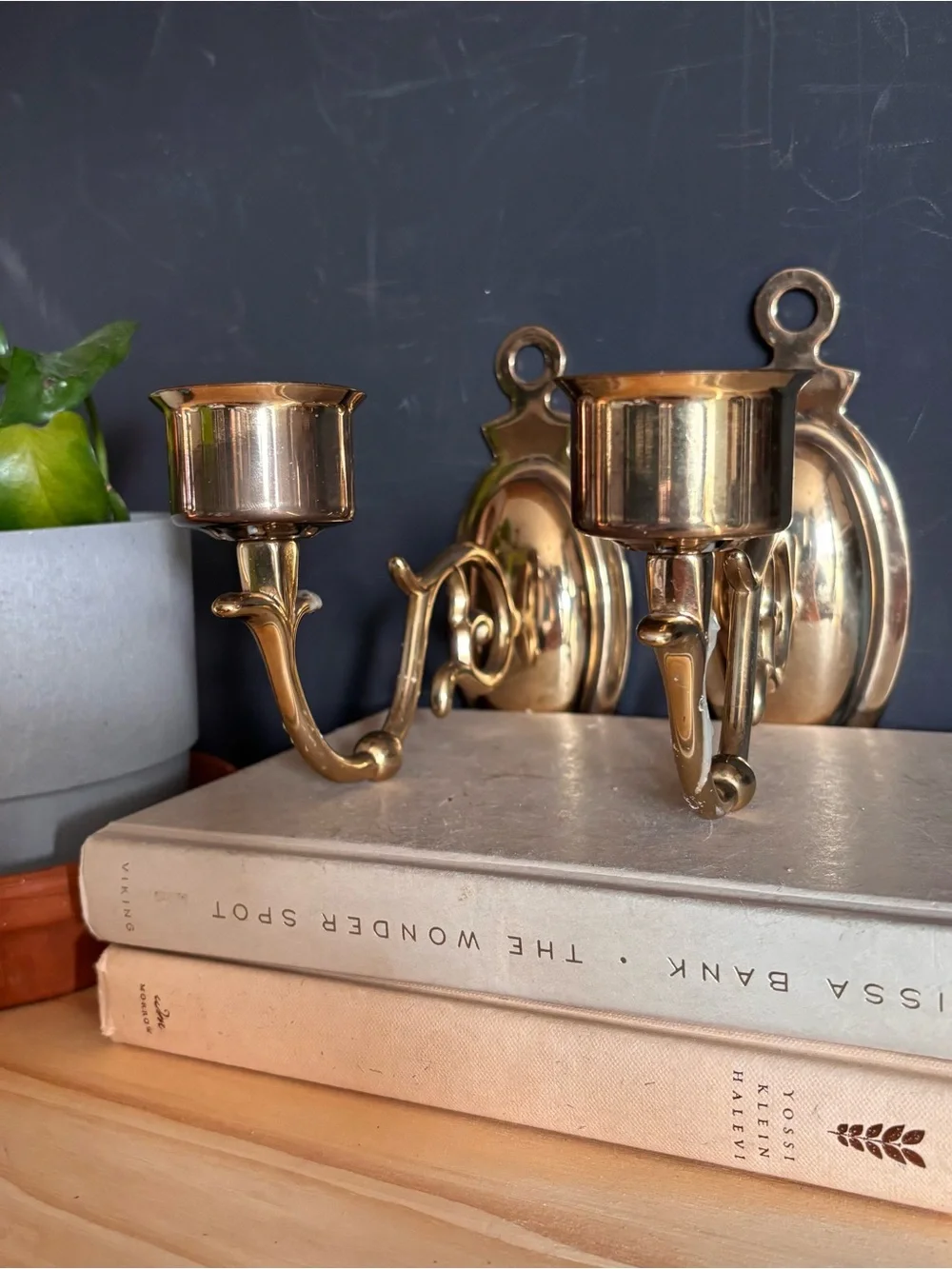 Vintage Brass Wall Sconces - Gold Finish